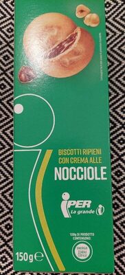 Biscotti ripieni con crema alle nocciole