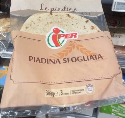 Piadina sfogliata front packaging