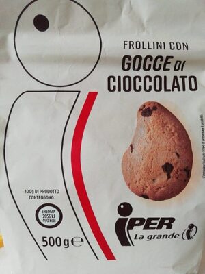 Frollini con gocce di cioccolato