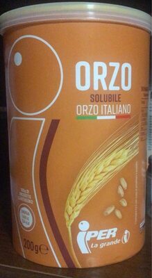 Orzo solubile front packaging