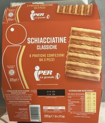 Schiacciatine classiche front packaging