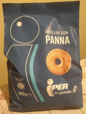 Frollini con panna front packaging