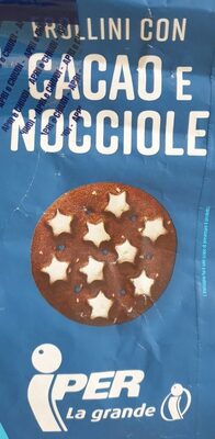 Frollini con cacao e nocciole front packaging