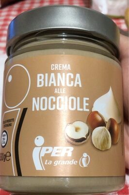 Crema bianca alle nocciole
