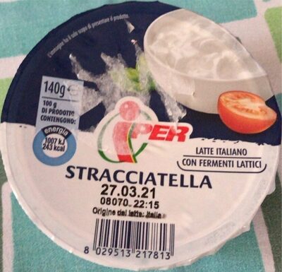 Stracciatella front packaging