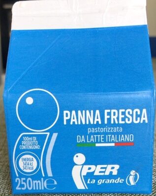 Panna fresca front packaging