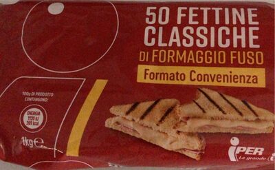 50 fettine classiche di formaggio fuso