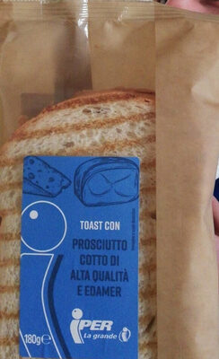 Toast iper prosciutto edamer front packaging