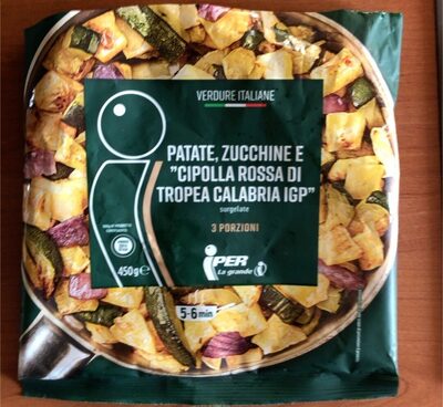 Patate, zucchine e “cipolla rossa di Tropea calabria IGP