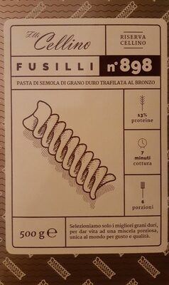 Fusilli n.898 front packaging