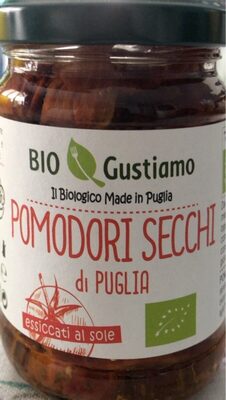 Pomodori secchi front packaging