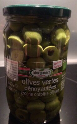 Olives vertes denoyautées