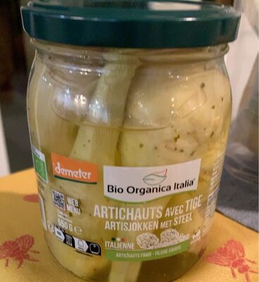 Artichauts avec tige front packaging