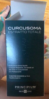 Curcuma estratto totale front packaging