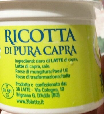 Ricotta di pura capra