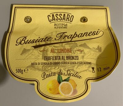 Busiate trapanesi al limone