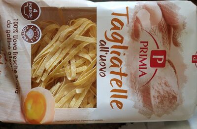Tagliatelle all'uovo front packaging