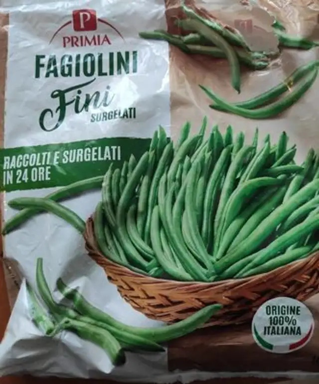 Fagiolini fini surgelati front packaging