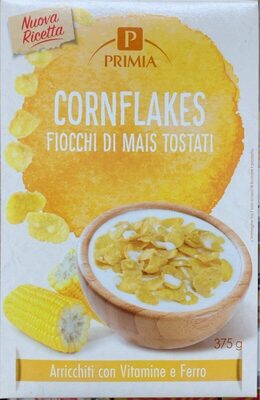 Cornflakes fiocchi di mais tostati front packaging