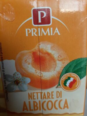 Nettare di albicocca front packaging