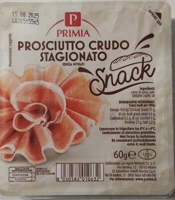 Prosciutto crudo stagionato Snack