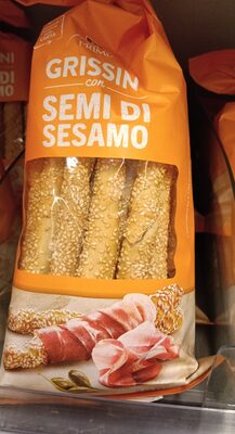 Grissini al sesamo front packaging