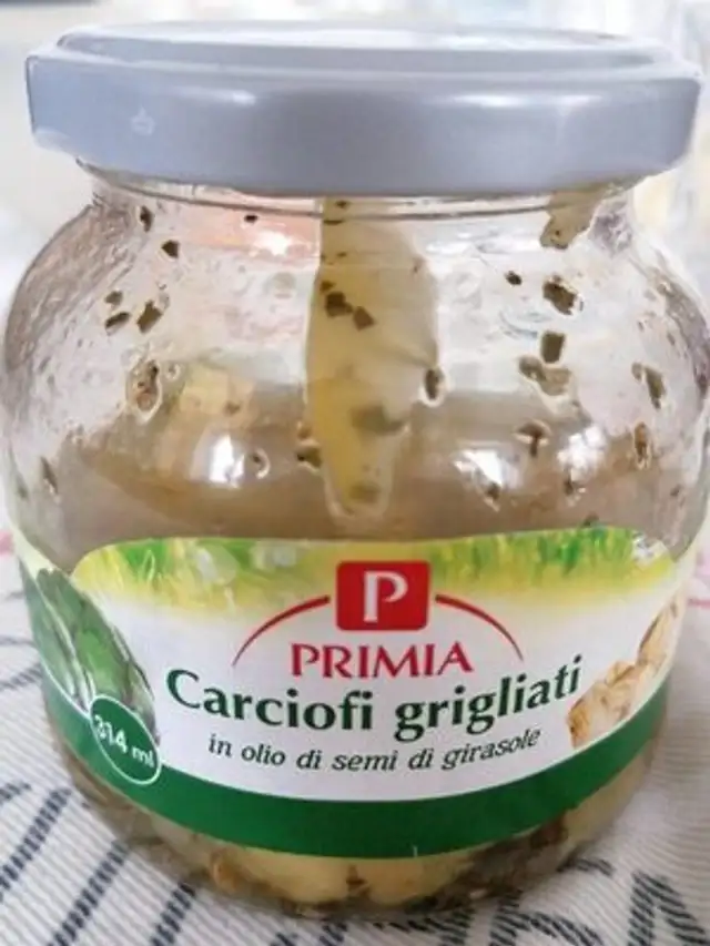 Carciofi grigliati in olio di semi di girasole front packaging