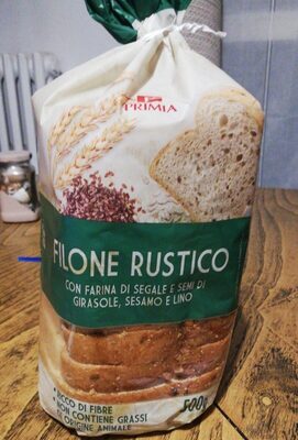 FILONE RUSTICO CON FARINA DI SEGALE, SEMI DI GIRASOLE E LINO E OLIO DI OLIVA