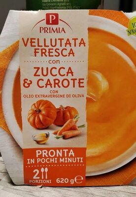 Vellutata fresca con zucca e carote