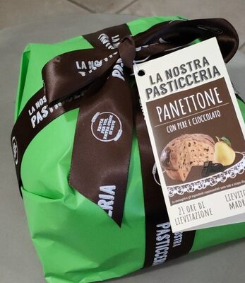 Panettone pere e cioccolato front packaging