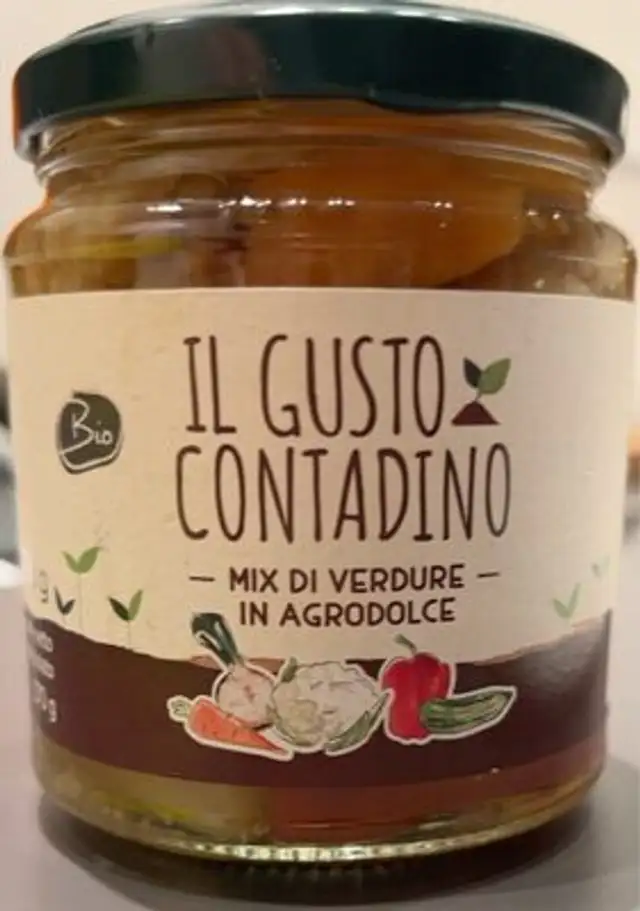 Mix verdure agrodolce front packaging