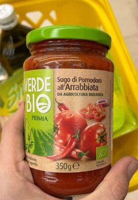 Sugo di pomodoro all’arrabbiata front packaging