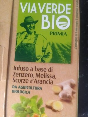 Infuso a base di zenzero melissa Scorzè d'arancia