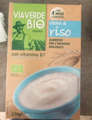 Crema di riso front packaging
