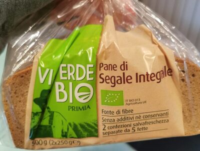 Pane di segale integrale front packaging