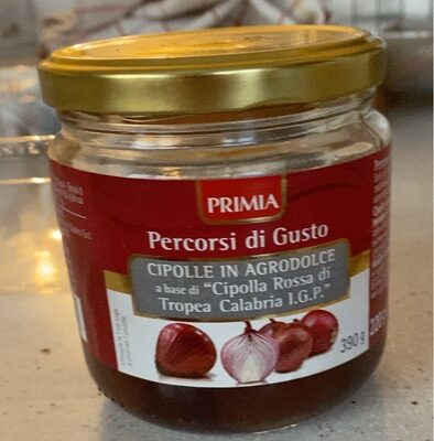 Cipolle in agrodolce front packaging