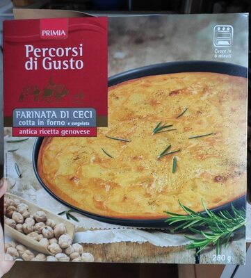 Farinata di ceci cotta in forno e surgelata, Percorsi di Gusto