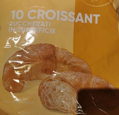 Croissant zuccherati in superficie