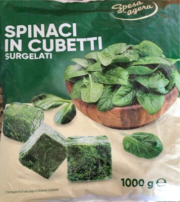 Spinaci in cubetti surgelati