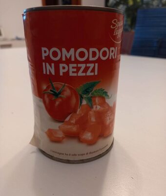 Pomodori in pezzi front packaging