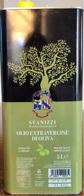 Olio extravergine di oliva front packaging