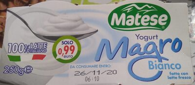 Yogurt magro bianco