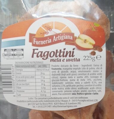 Fagottino mela e uvetta