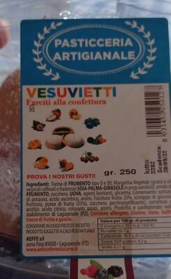 Vesuvietti  farciti alla confettura di frutti di bosco