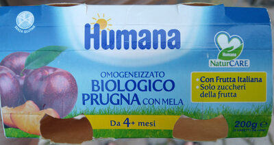 Omogeneizzato biologico prugna con mela