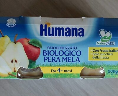 Omogeneizzato biologico pera mela