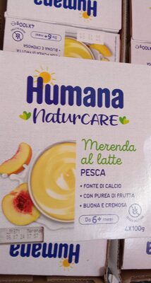 Humana merenda al latte pesca