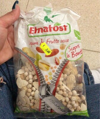 Legumi e frutta secca front packaging