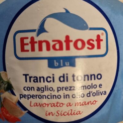 Tranci di Tonno con aglio, prezzemolo in olio di oliva