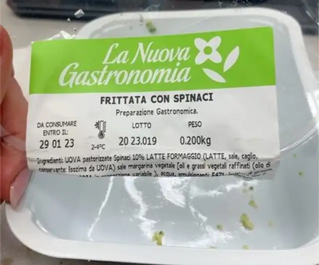 Frittata con spinaci